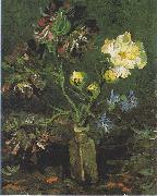 Vincent Van Gogh, Vase with Forget-me-not and Peony